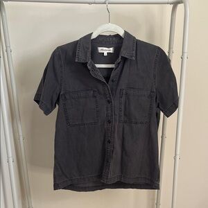 Madewell Dark Gray Short Sleeve Shirt